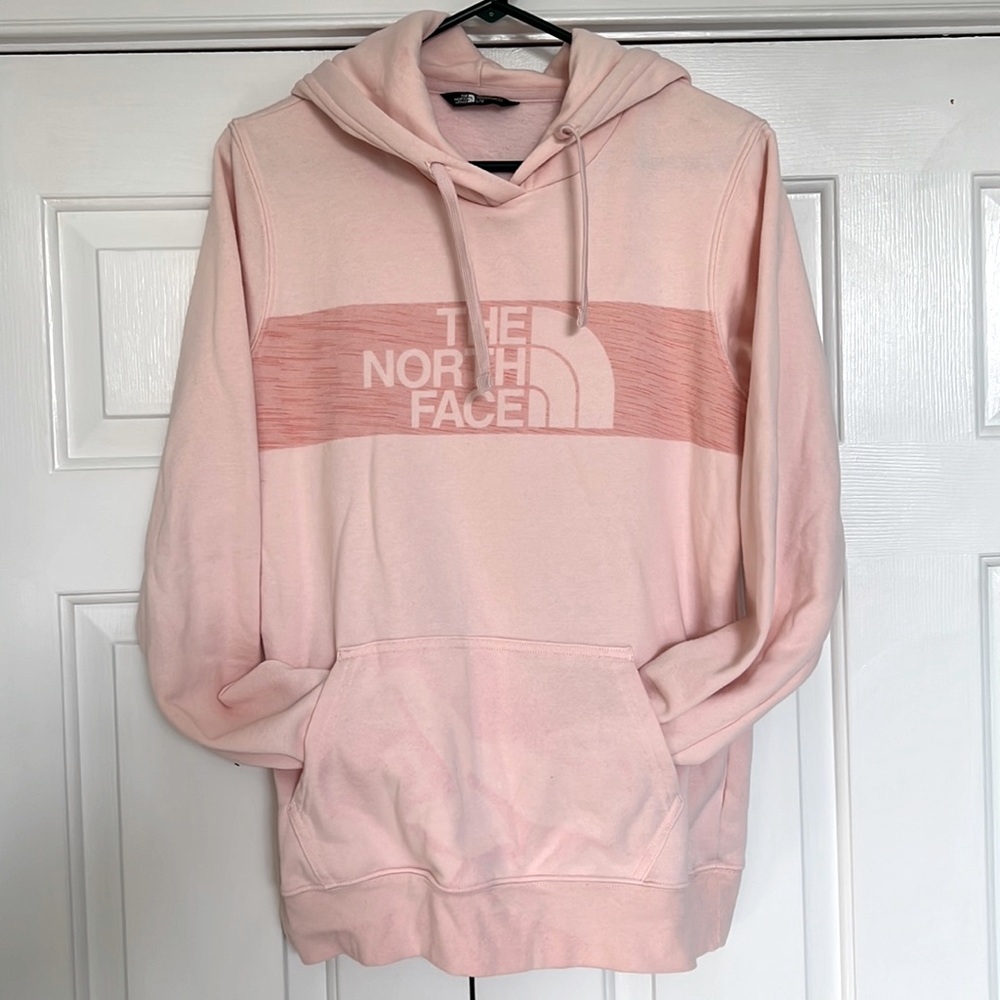 Northface hoodie with kangaroo pockets. Excellent condition.  Blush.